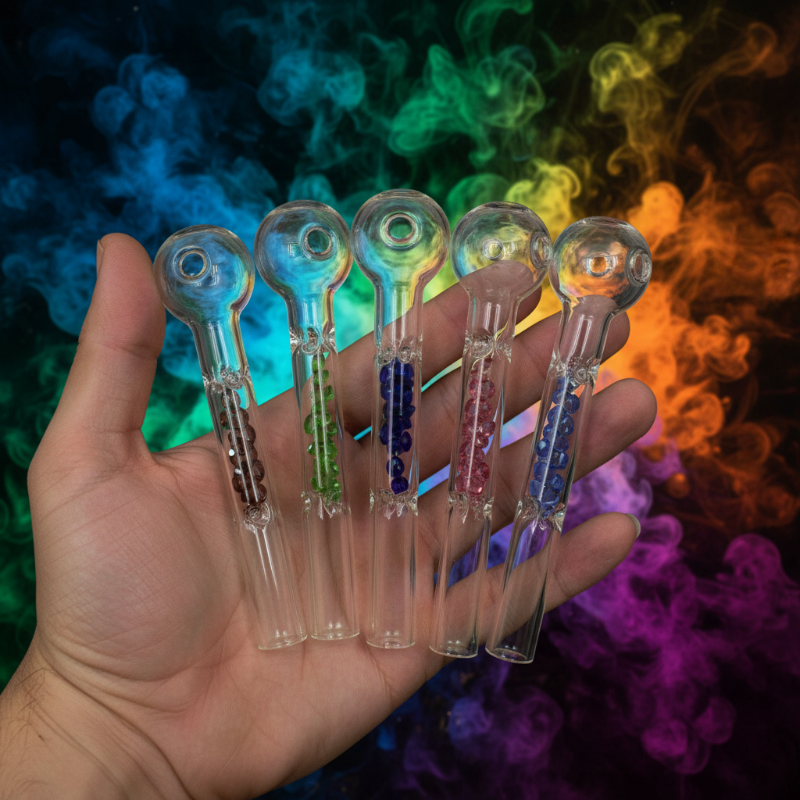Oil Burner Pipe | 4" Filled With Crystal - 12 per pack