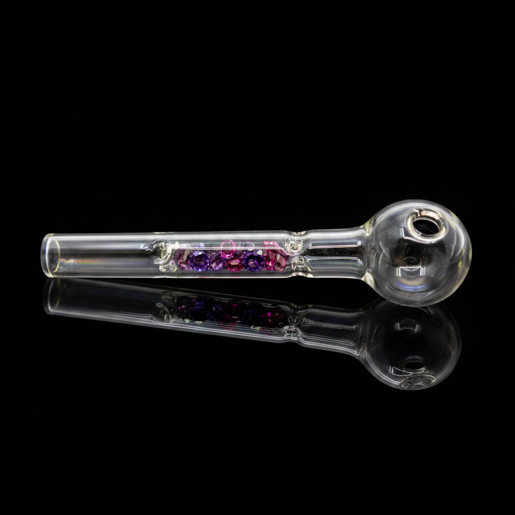 Oil Burner Pipe | 4" Filled With Crystal - 12 per pack