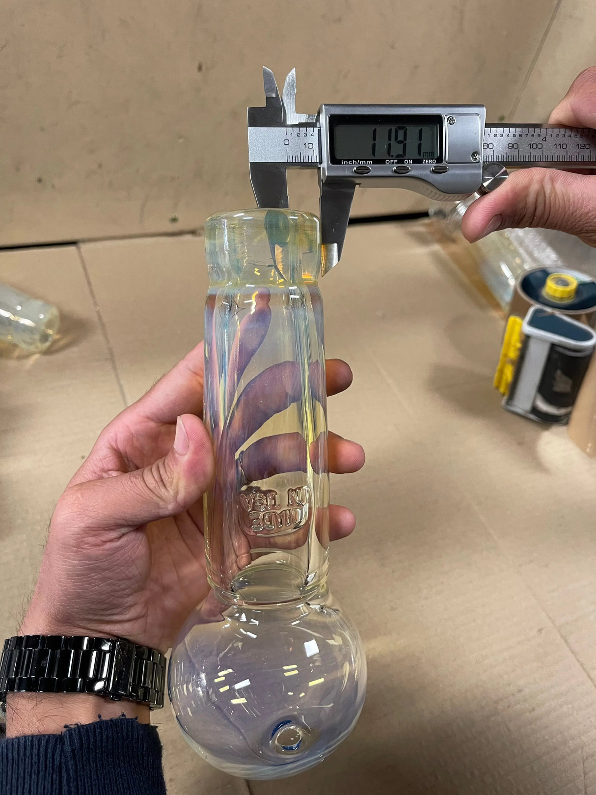 Oil Burner Pipe | Big Daddy 9mm American Made Fumed OB - SmokeMEGA