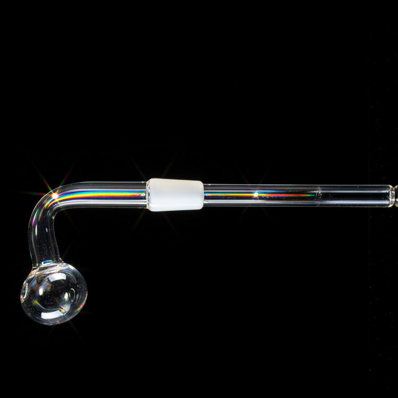Oil Burner | 4.5 Inch 14mm Bend Clear Glass Oil Burner - SmokeMEGA