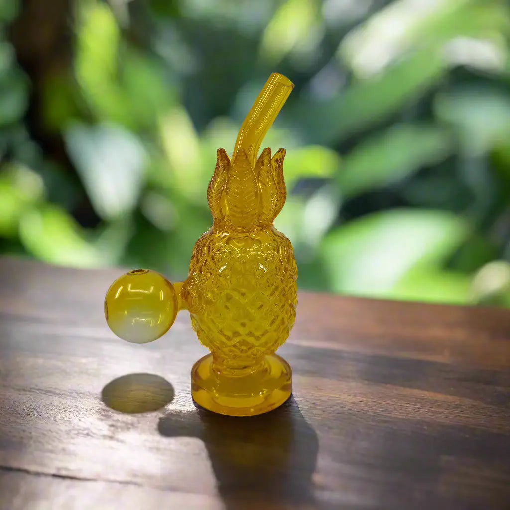 Pineapple Oil Dab Rig | Unique Design 6 Inch Glass Rig - SmokeMEGA
