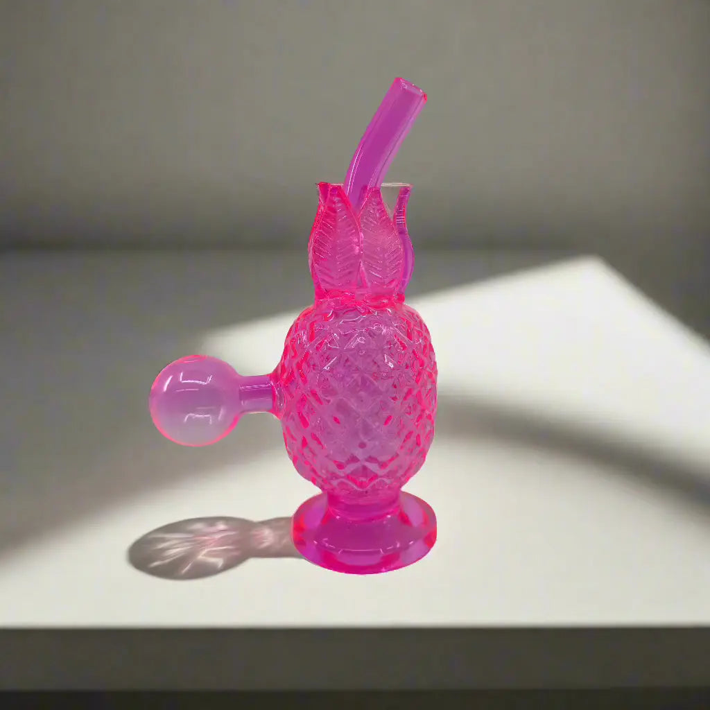 Pineapple Oil Dab Rig | Unique Design 6 Inch Glass Rig - SmokeMEGA