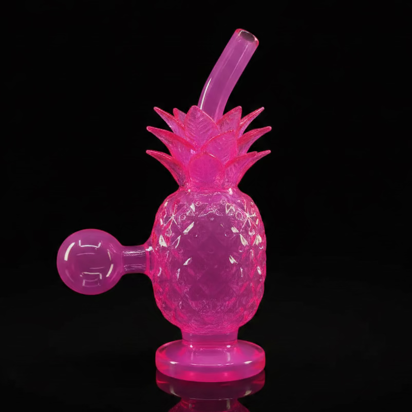 Pineapple Oil Dab Rig | Unique Design 6 Inch Glass Rig - SmokeMEGA