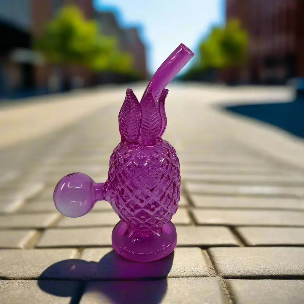 Pineapple Oil Dab Rig | Unique Design 6 Inch Glass Rig - SmokeMEGA