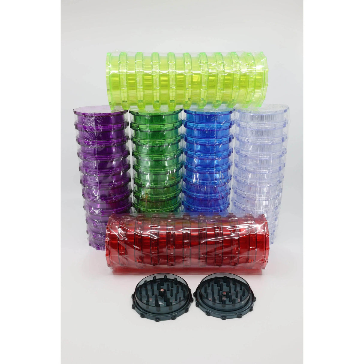 Plastic Grinder | 63mm Magnate Mix Color - SmokeMEGA