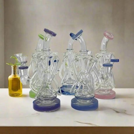 Premium Angles Glass DAB RIG for Smooth Hits - SmokeMEGA