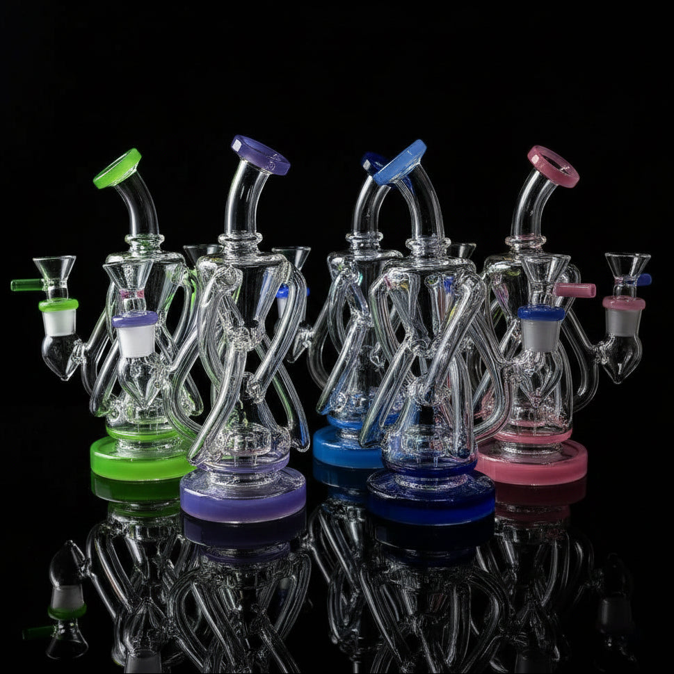 Premium Angles Glass DAB RIG for Smooth Hits - SmokeMEGA