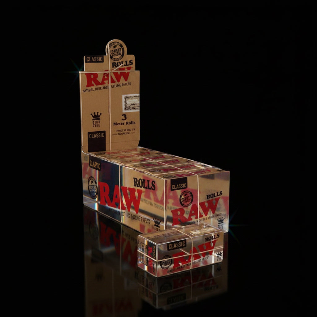 Raw Classic Paper Rolls King Size - 3 Meter Rolls - SmokeMEGA