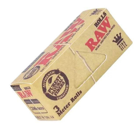 Raw Classic Paper Rolls King Size - 3 Meter Rolls - SmokeMEGA