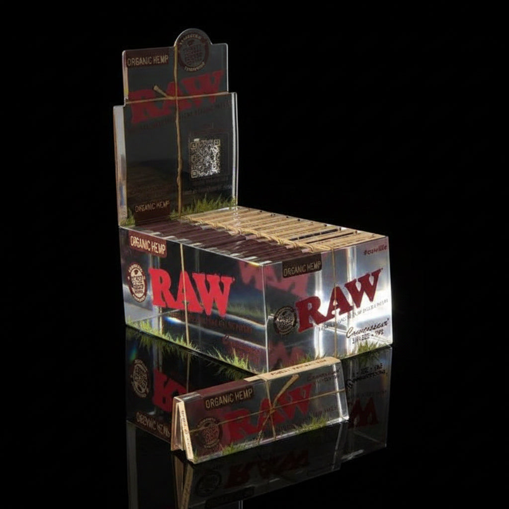 Raw Organic Hemp Papers | Connoisseur 1 1/4in Rolling - SmokeMEGA