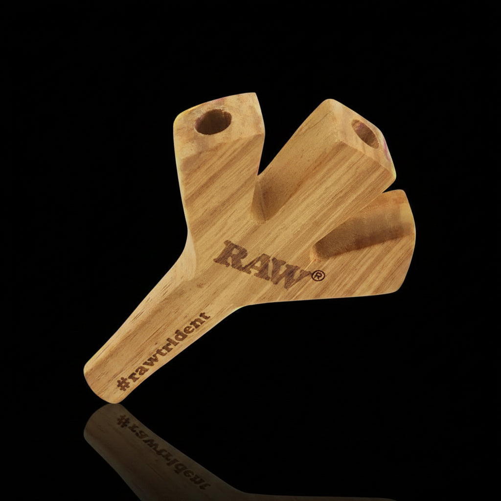 Raw Trident Wooden Cigarette Holder - SmokeMEGA