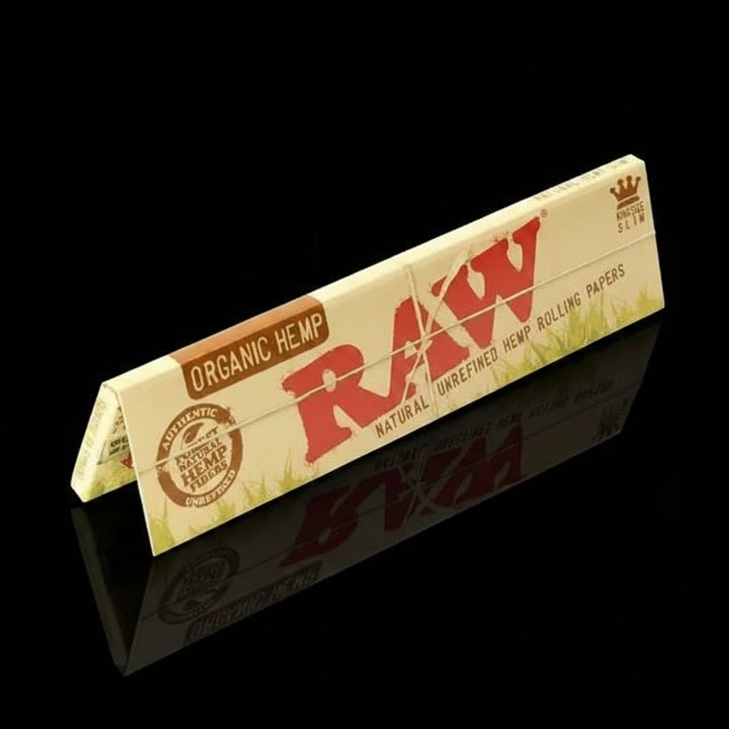 Raw® Organic Hemp Natural-KING Size Slim Rolling Papers - SmokeMEGA