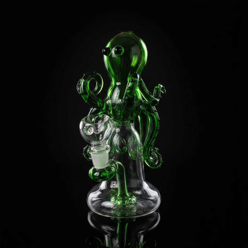 Recycle Bong | Otto The Octopus Glass Showerhead Recycle Bong 7.5"
