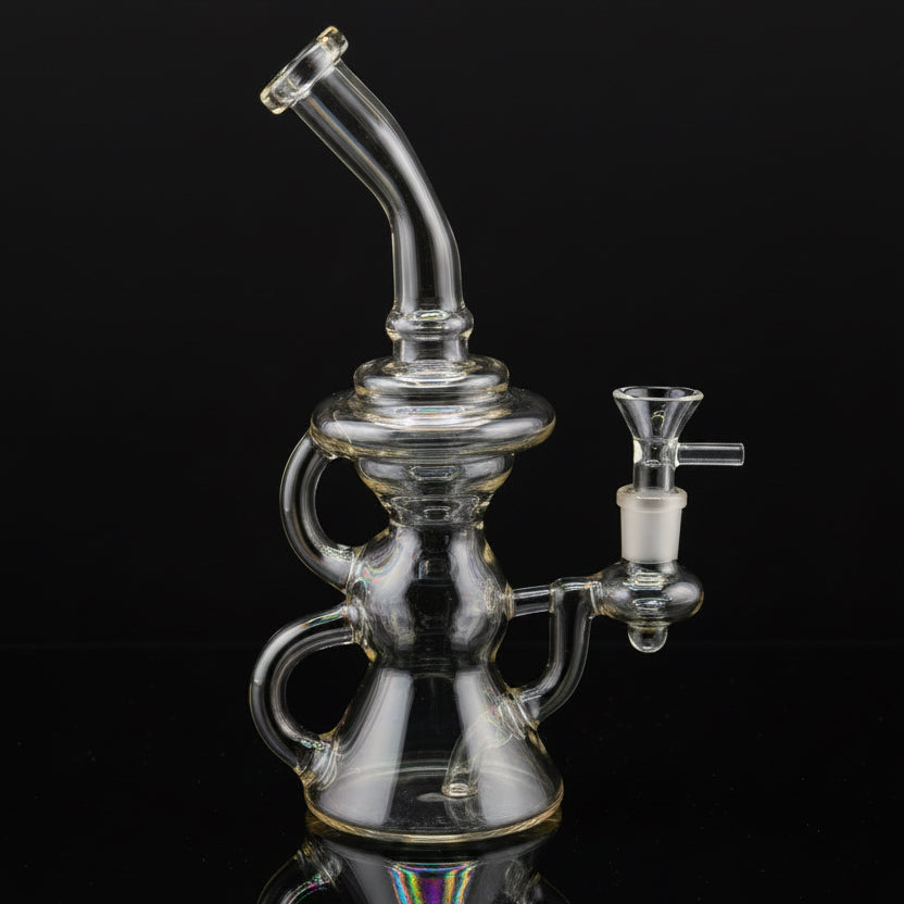Recycle Dab Rigs - 8" Metallic Design