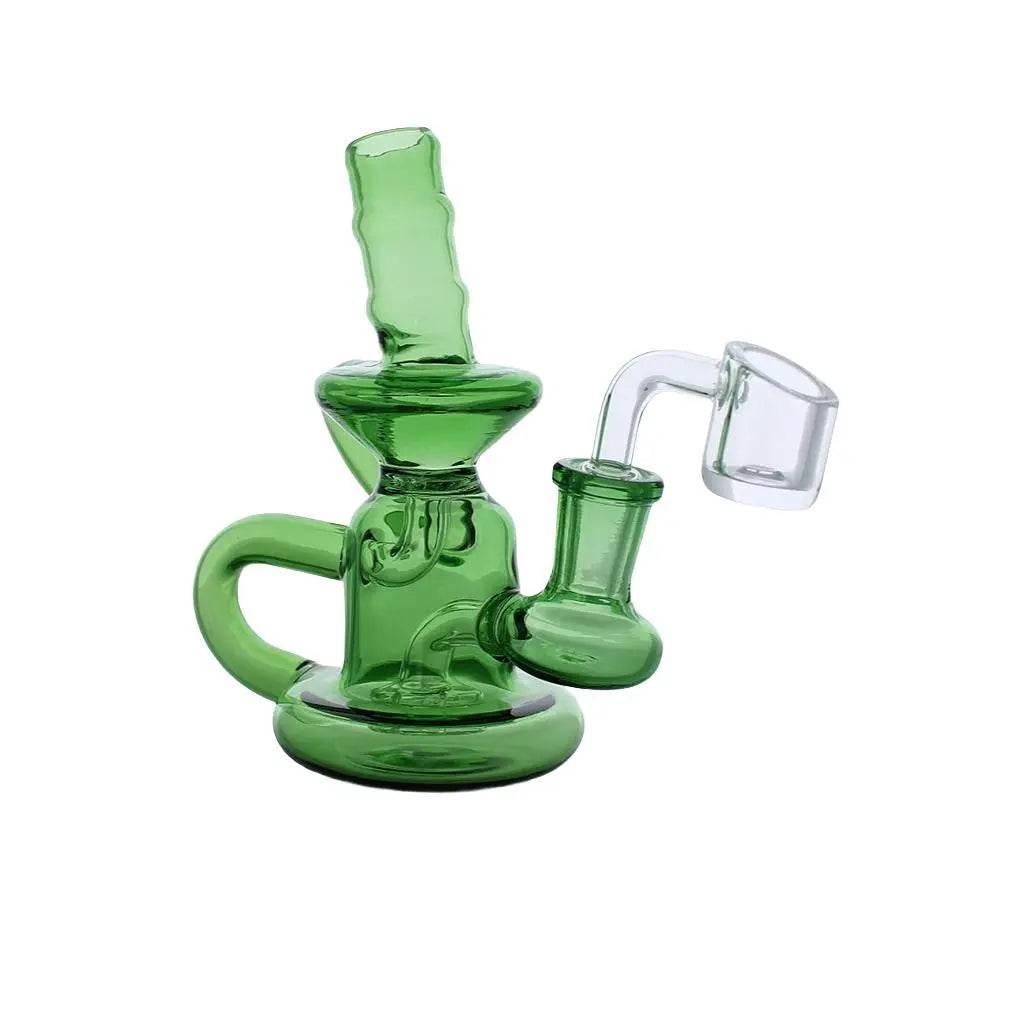 Recycler Dab Rig with 14mm Male 90 Degree Banger - SmokeMEGA