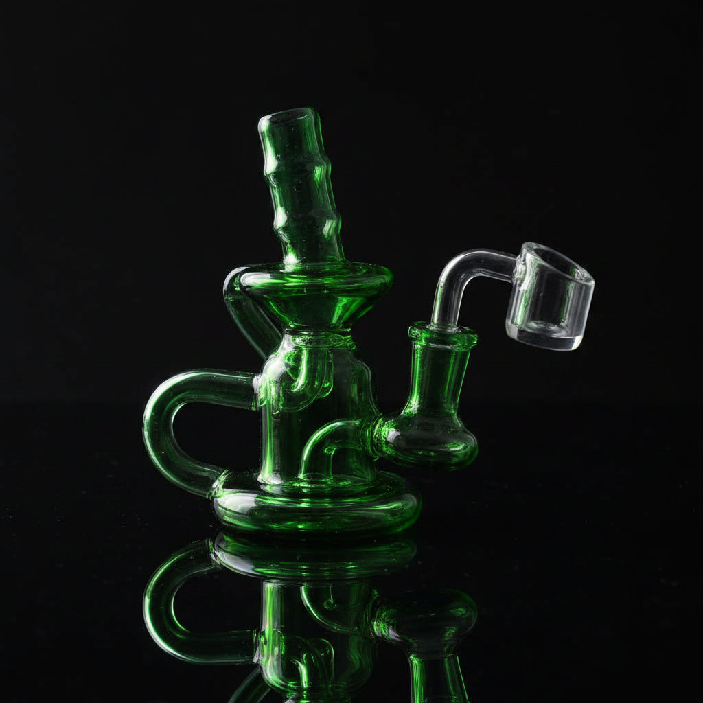Recycler Dab Rig with 14mm Male 90 Degree Banger - SmokeMEGA