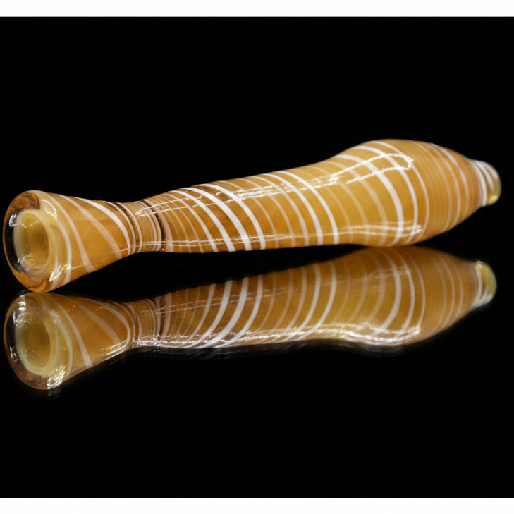 SK - 1098 3.5" Color Tube Slime Bead Glass Chillum hand pipe