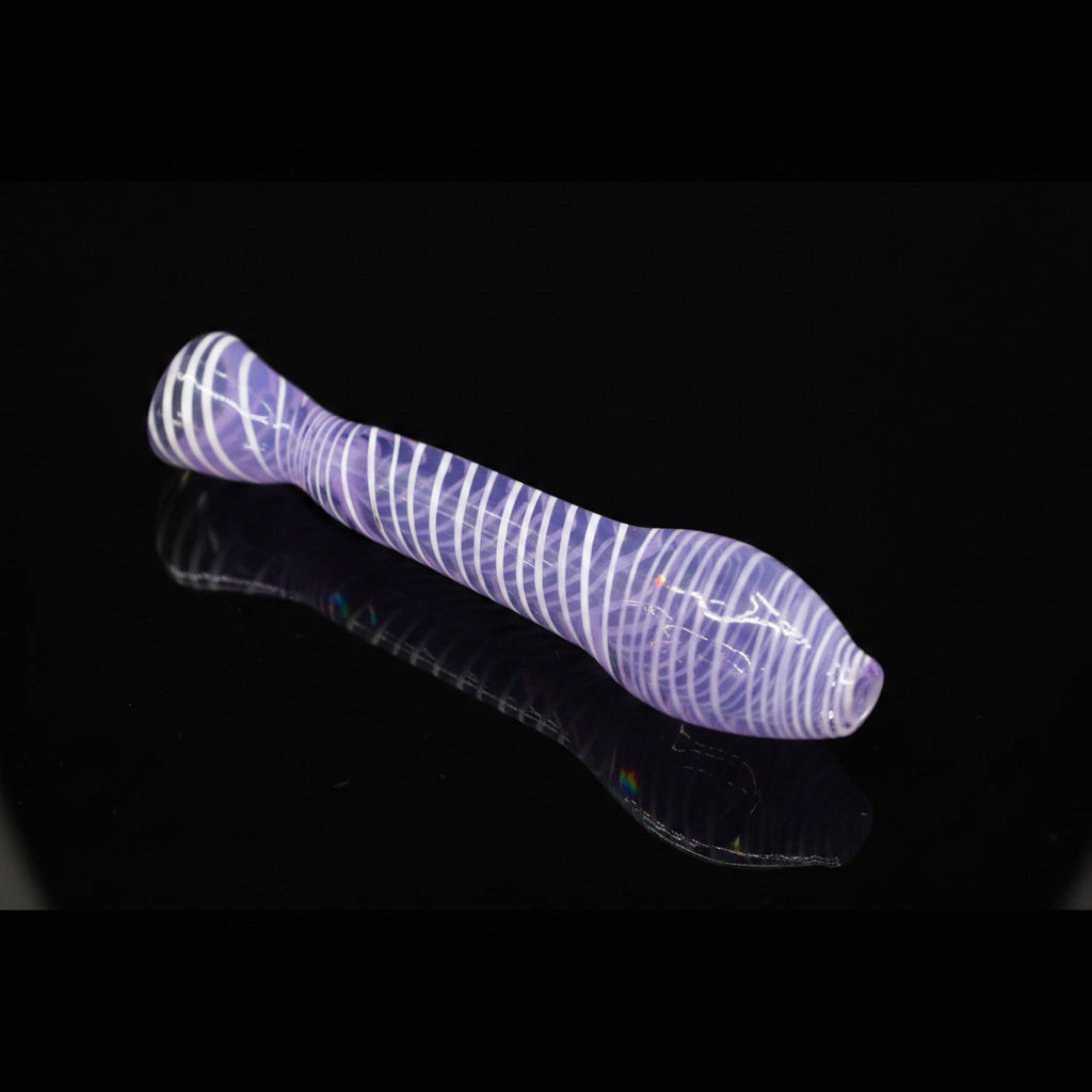 SK - 1098 3.5" Color Tube Slime Bead Glass Chillum hand pipe