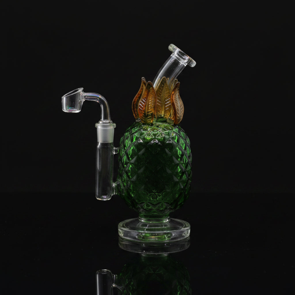 SK -482 8" JUICY GLASS PINEAPPLE BONG DAB RIG