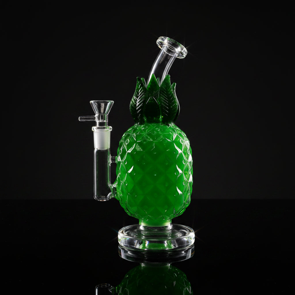 SK -482 8" JUICY GLASS PINEAPPLE BONG DAB RIG