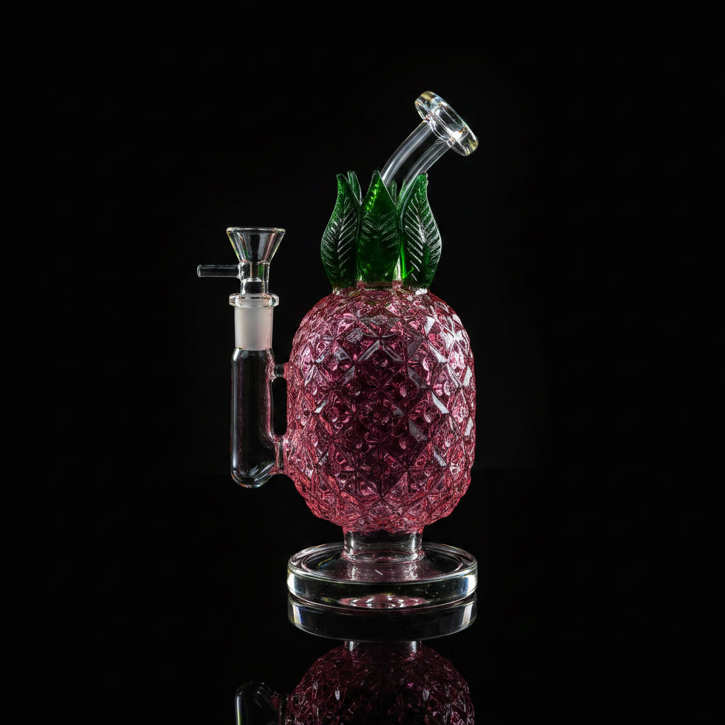 SK -482 8" JUICY GLASS PINEAPPLE BONG DAB RIG