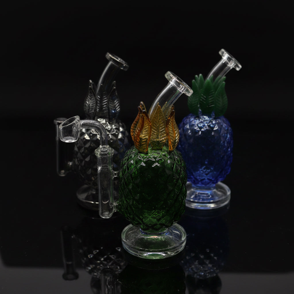 SK -482 8" JUICY GLASS PINEAPPLE BONG DAB RIG