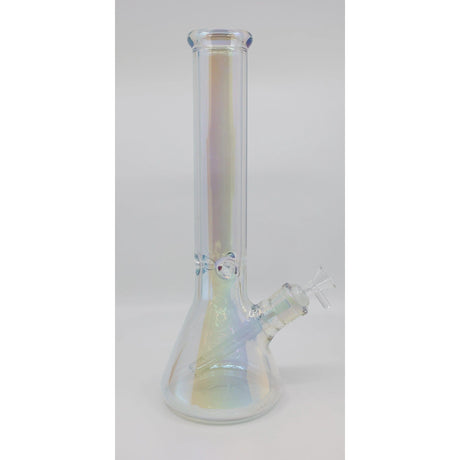 SK - 724 14" Heavy Thick Iridescent Glass Beaker Bong - Kaleidoscope E