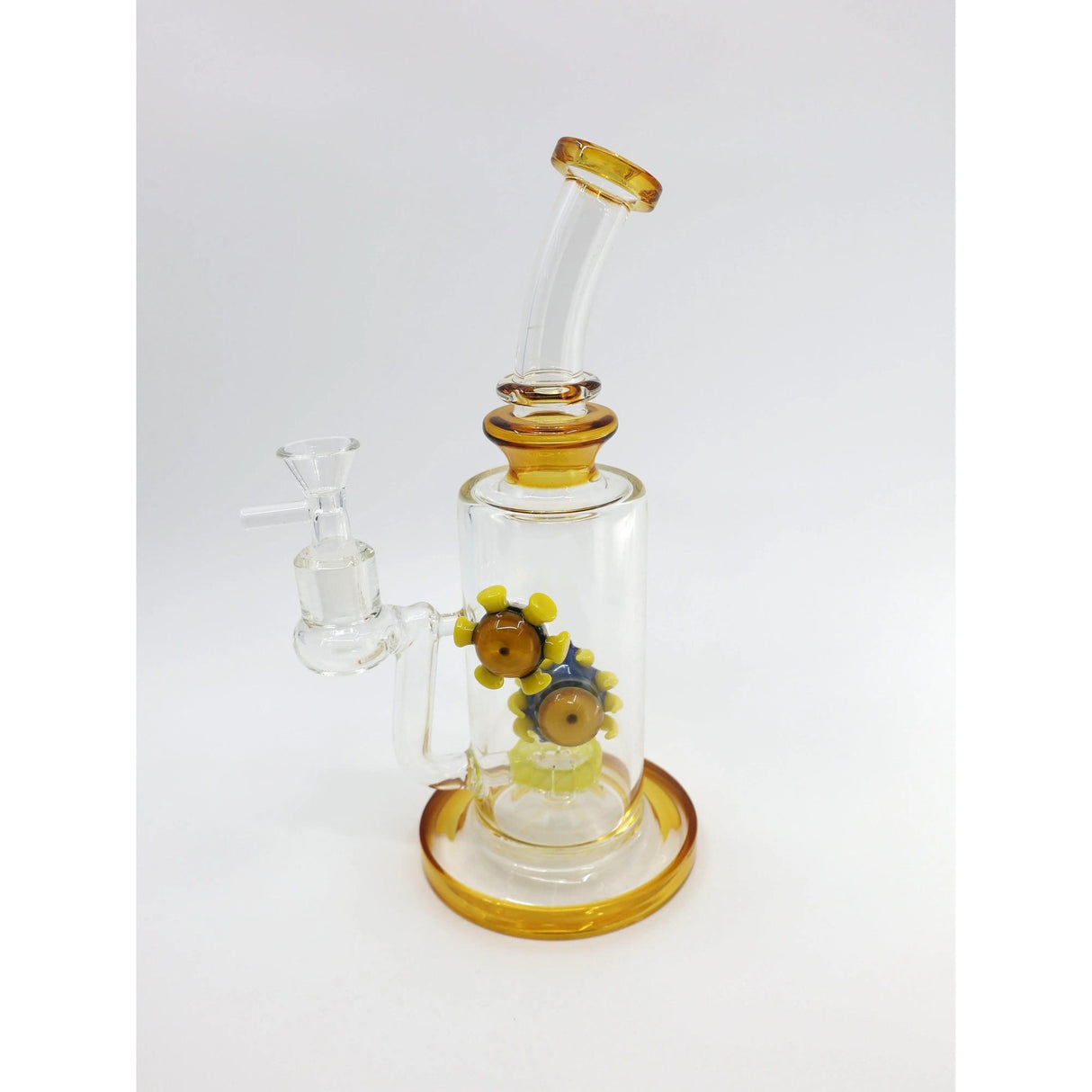 10-inch Monster Eyes recycle water pipe with recycler design and eye-catching theme.