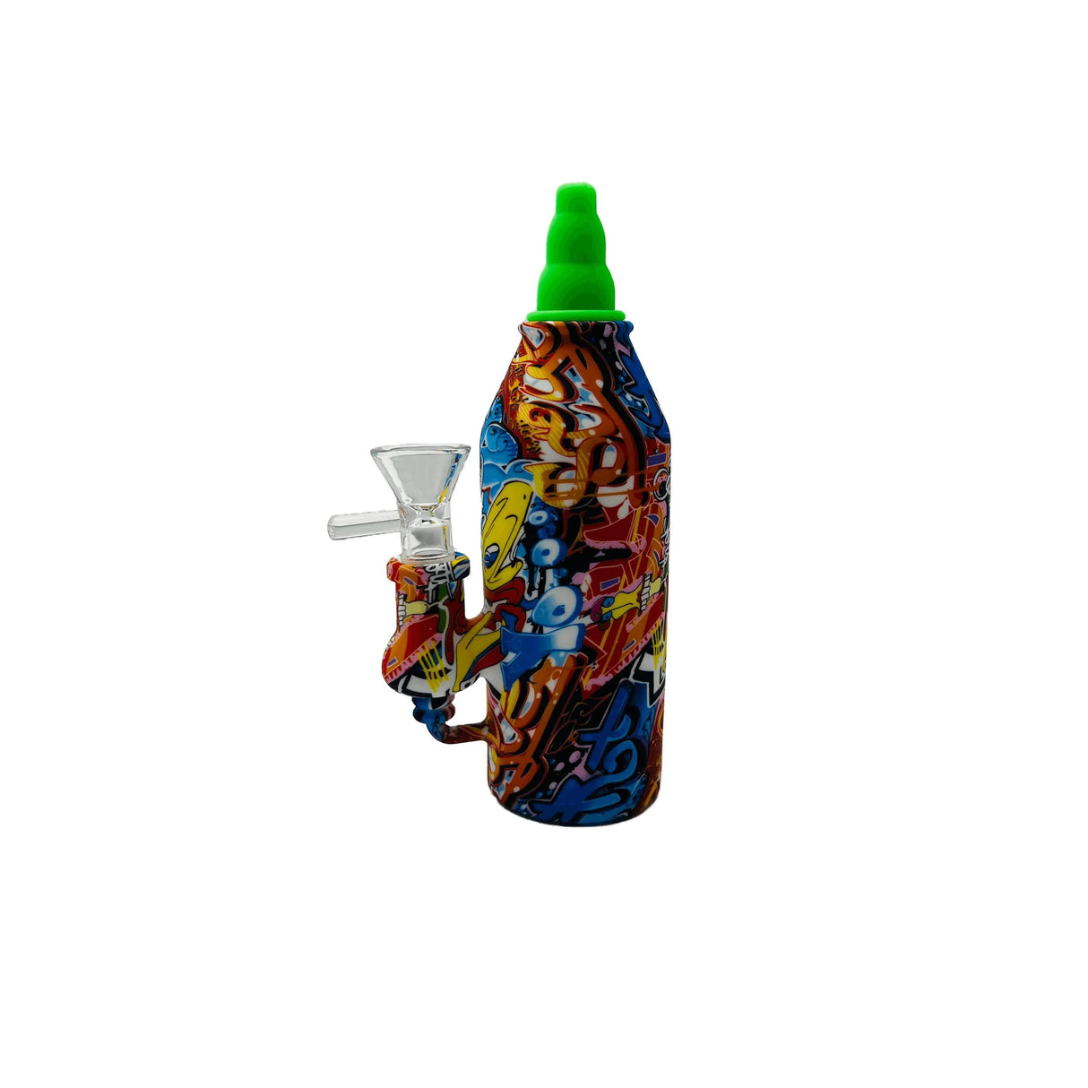 SK - 759 MULTI COLOR SILICONE BOTTLE RIG - SmokeMEGA
