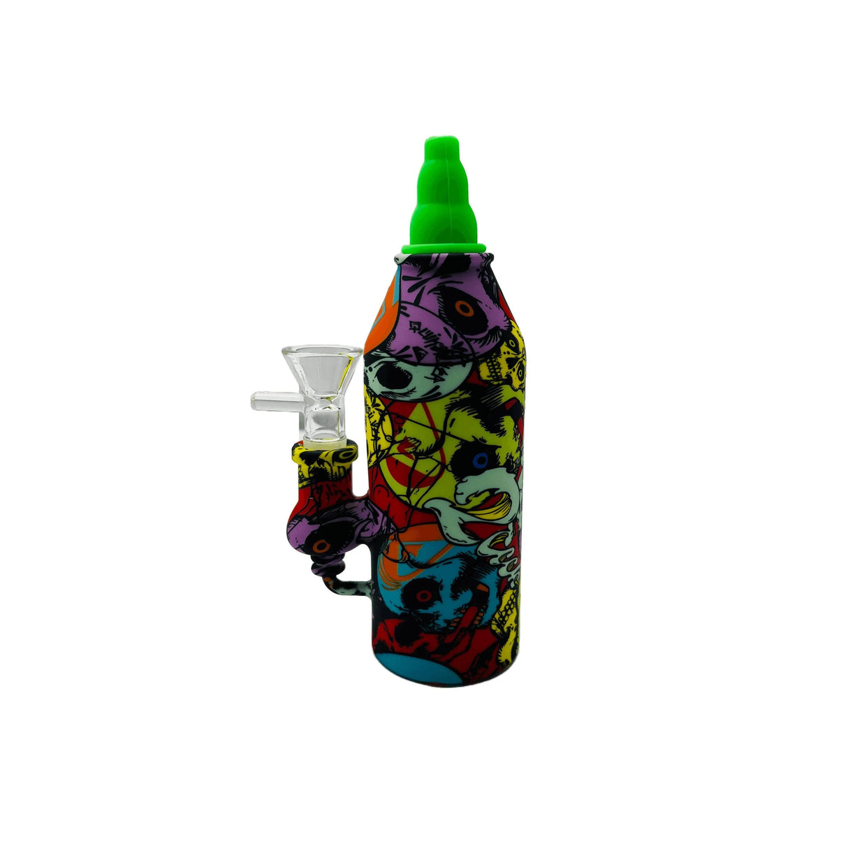 SK - 759 MULTI COLOR SILICONE BOTTLE RIG - SmokeMEGA