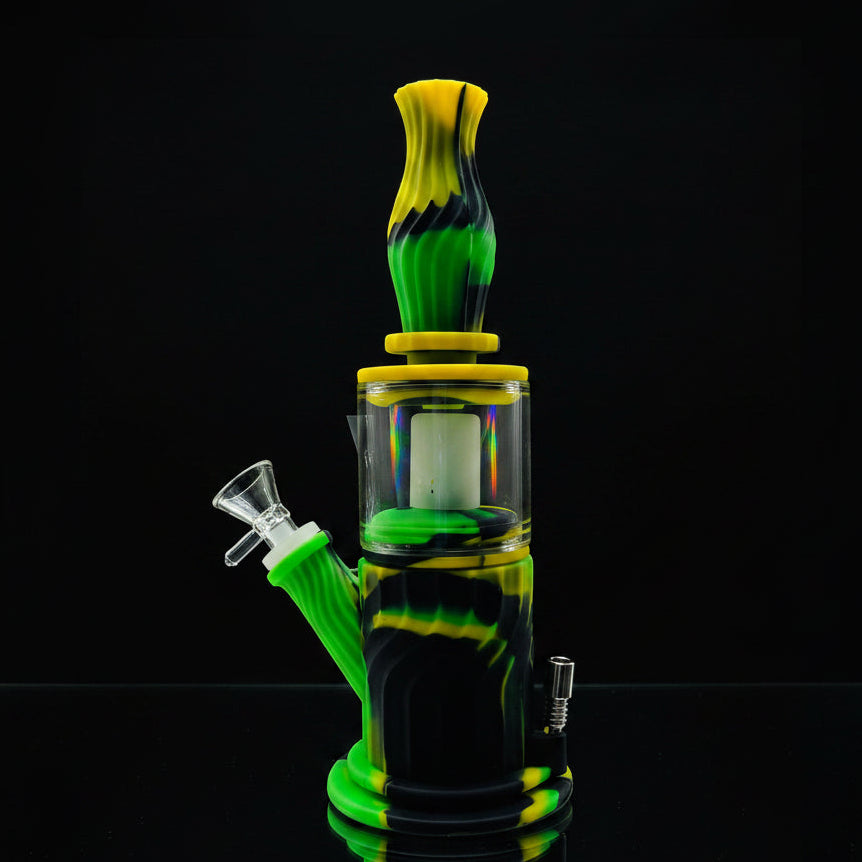 SK - 767 10" 4-in-1 silicone water pipe