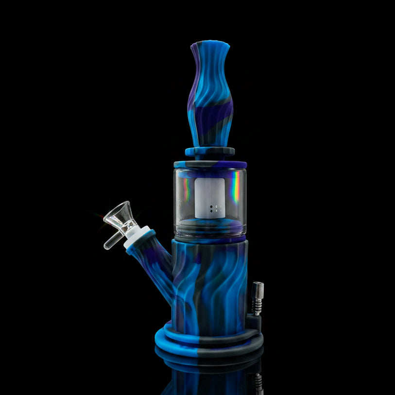 SK - 767 10" 4-in-1 silicone water pipe