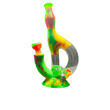 SK - 772 Ooze Echo 4-in-1 Silicone Glass Water Pipe