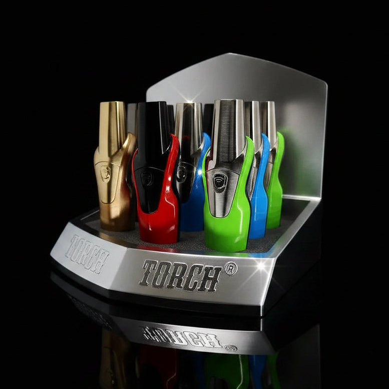 Scorch Torch 5.5" - Venus Bright Finish Push Button Torch