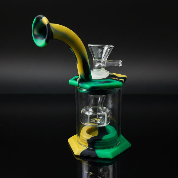Silicone Bong | Mini with Percolator - SmokeMEGA
