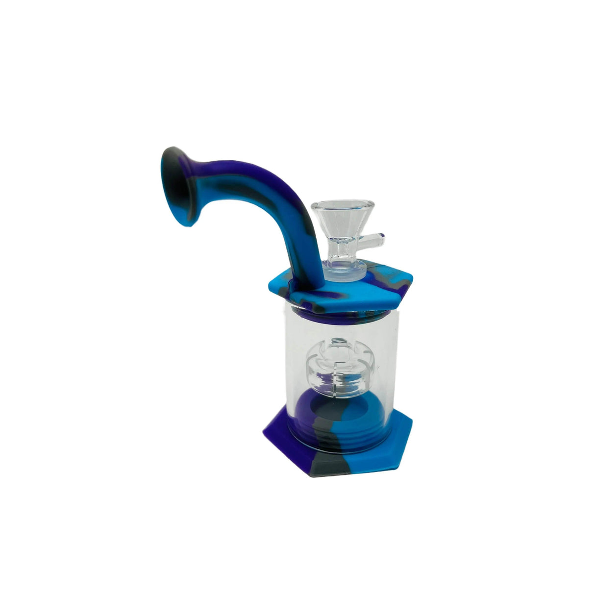Silicone Bong | Mini with Percolator - SmokeMEGA