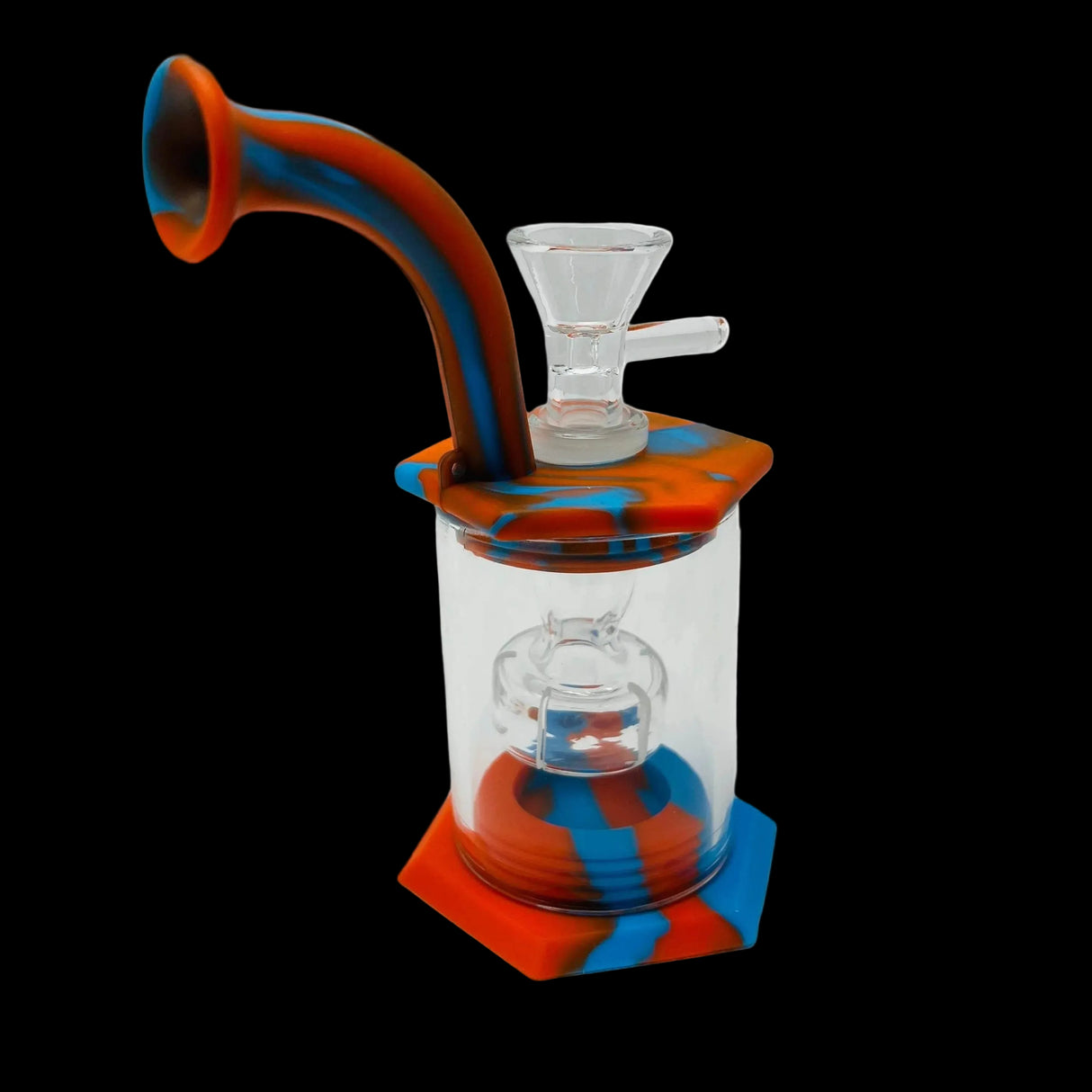 Silicone Bong | Mini with Percolator - SmokeMEGA