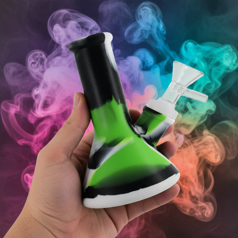Silicone Color Bong- 4 inch - SmokeMEGA