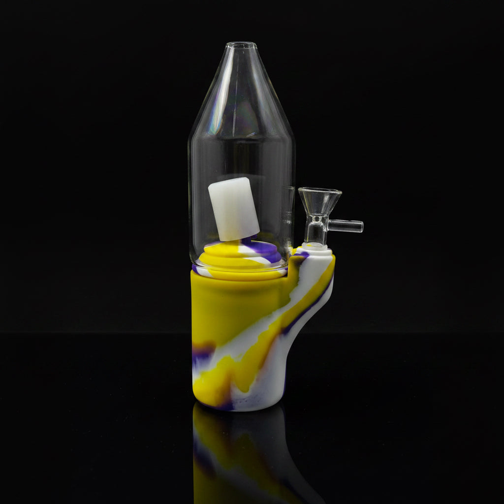 Silicone Water Pipe | Glass Peak Dome - SmokeMEGA