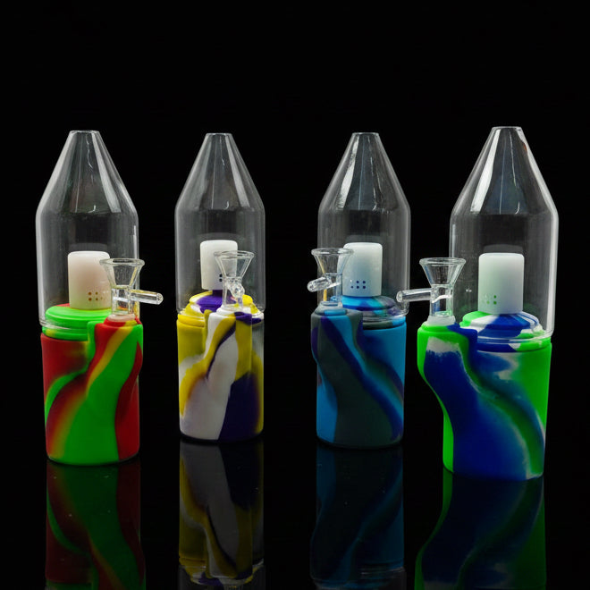 Silicone Water Pipe | Glass Peak Dome - SmokeMEGA