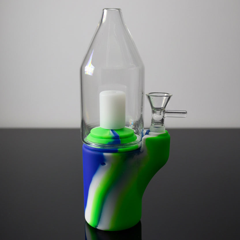 Silicone Water Pipe | Glass Peak Dome - SmokeMEGA