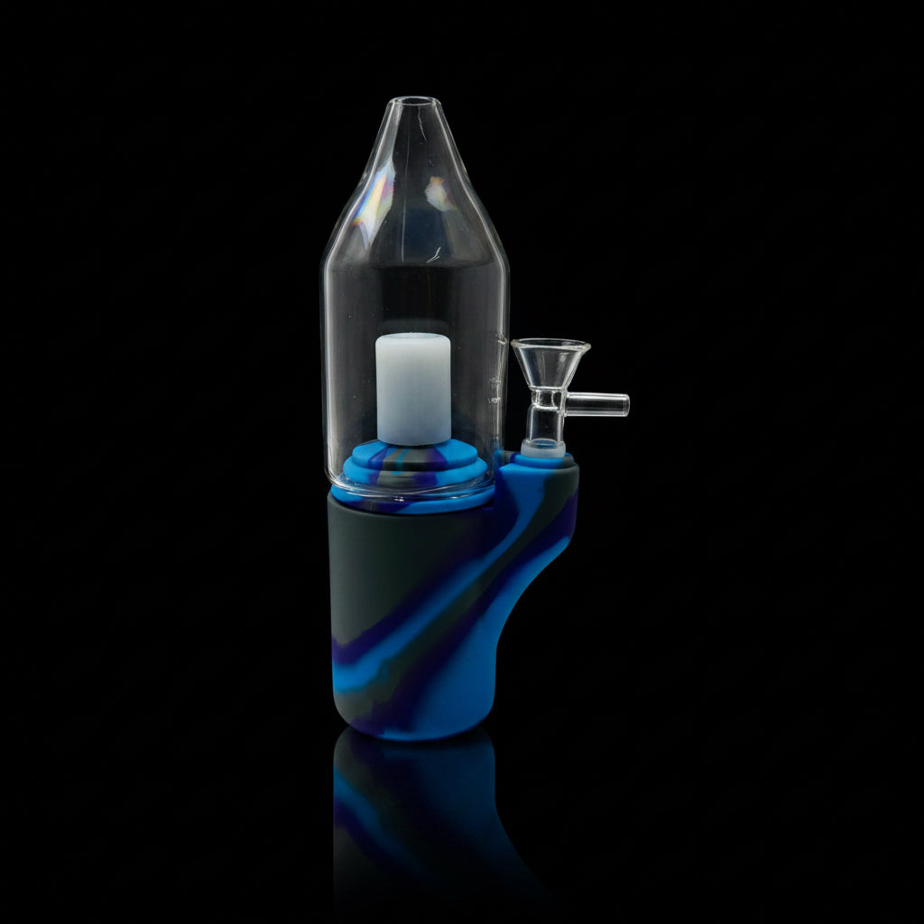 Silicone Water Pipe | Glass Peak Dome - SmokeMEGA