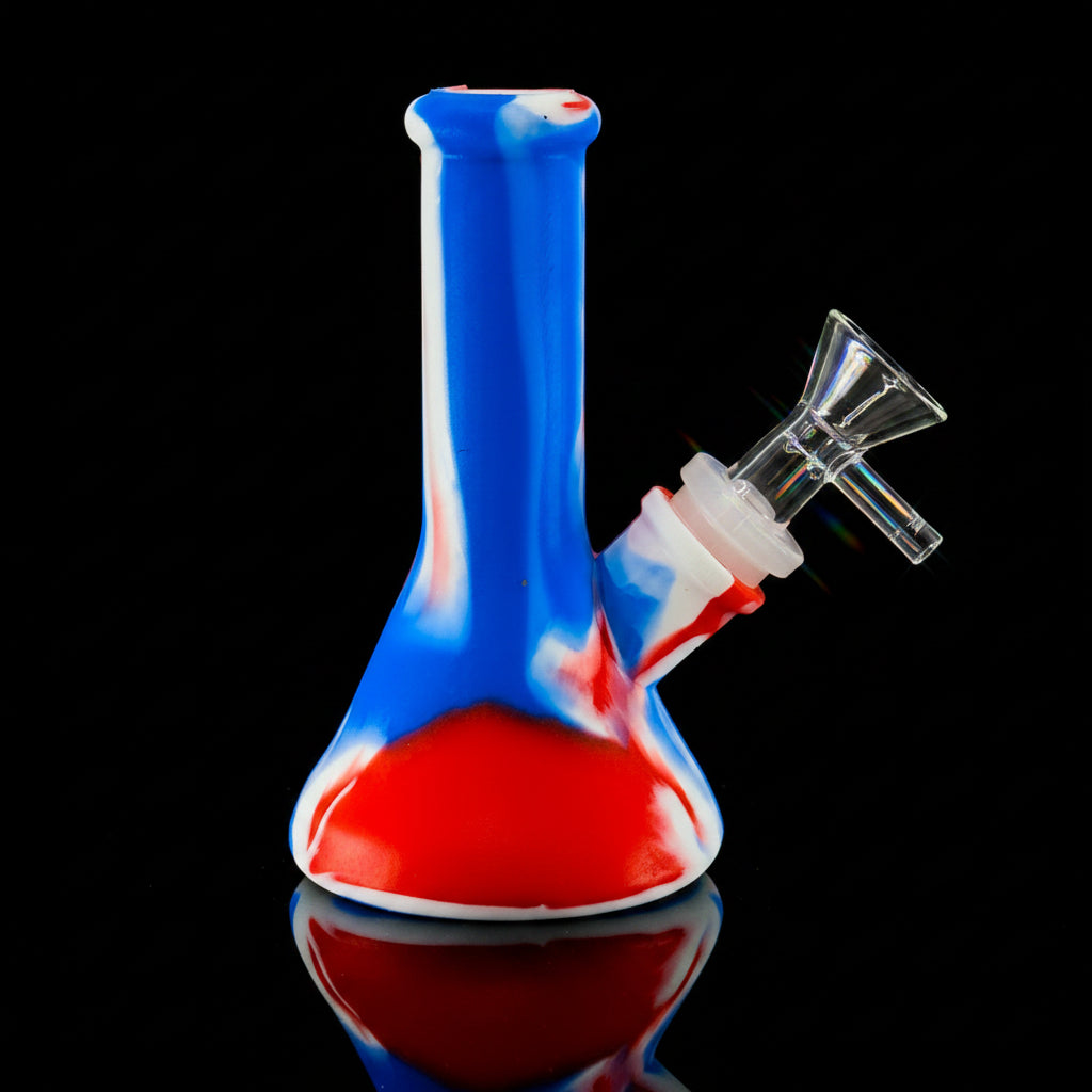 Silicone Bong | 5 Inch 4 PIECE Unbreakable Detachable Water Pipe ALL NEW