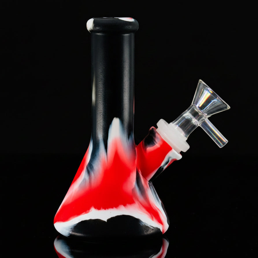 Silicone Bong | 5 Inch 4 PIECE Unbreakable Detachable Water Pipe ALL NEW