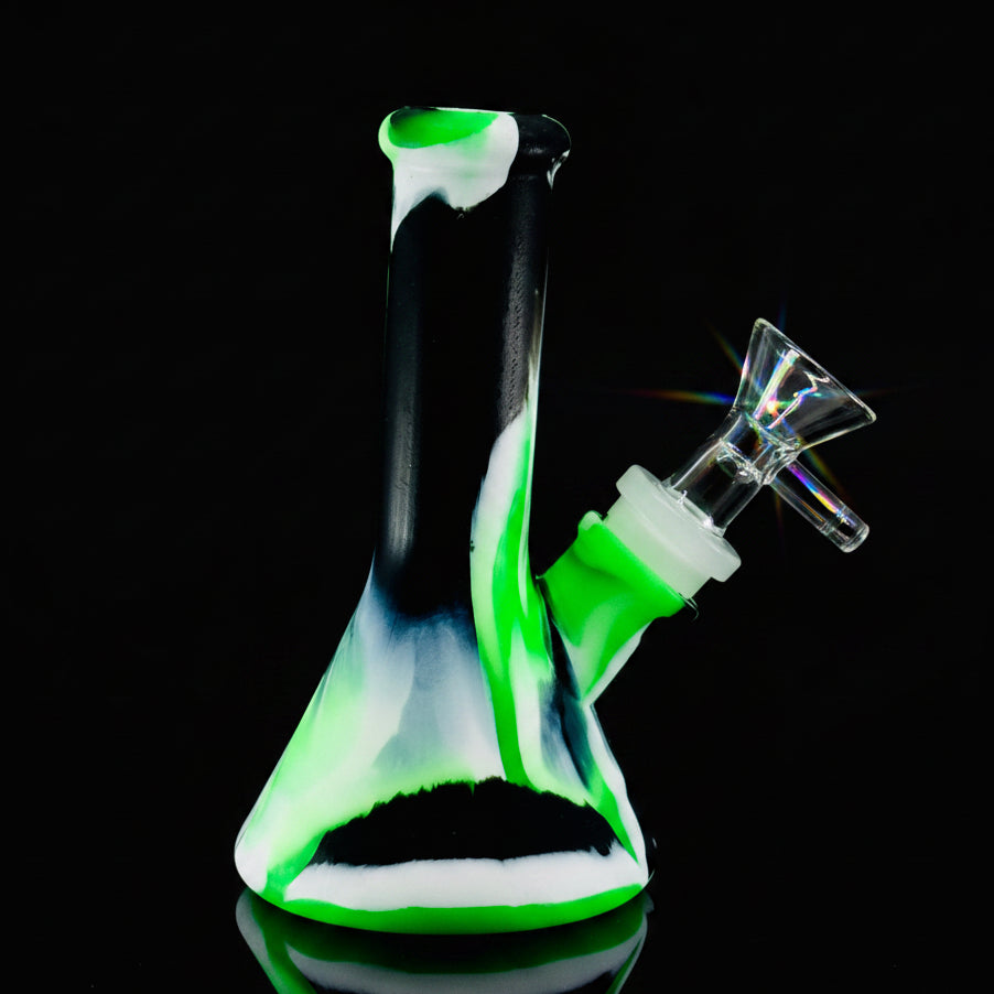 Silicone Bong | 5 Inch 4 PIECE Unbreakable Detachable Water Pipe ALL NEW