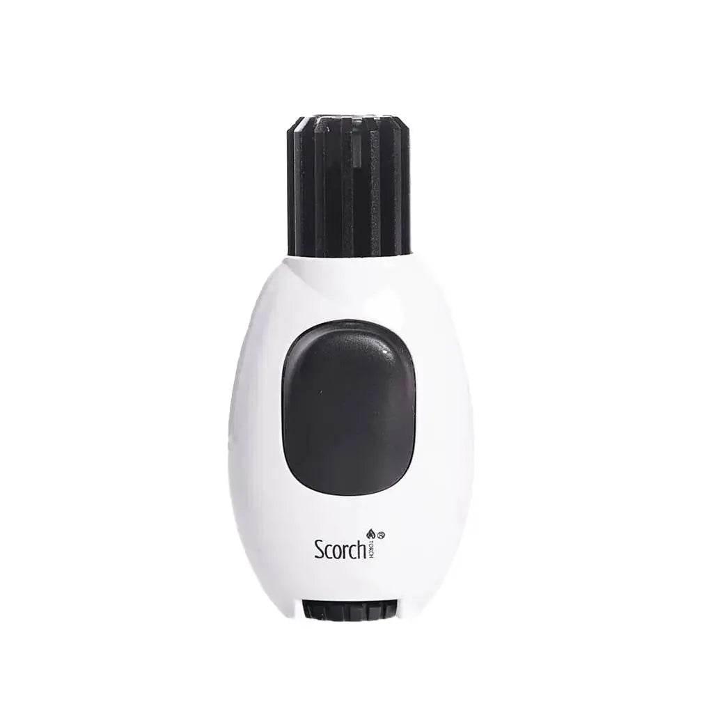 Single Flame Modern Button Butane Refillable Scorch Torch Lighter - SmokeMEGA