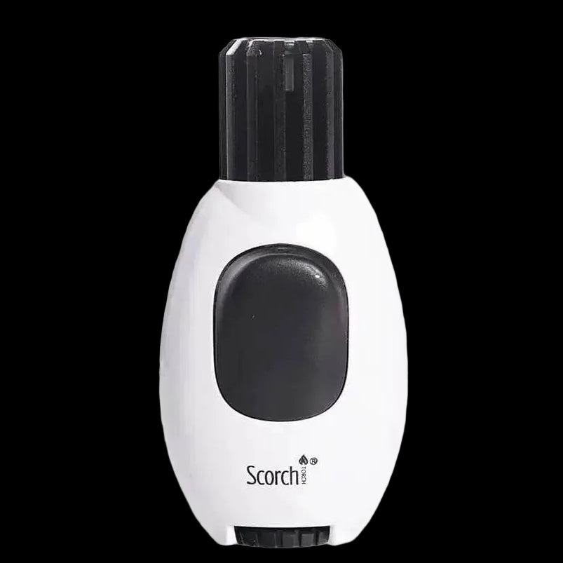 Single Flame Modern Button Butane Refillable Scorch Torch Lighter - SmokeMEGA
