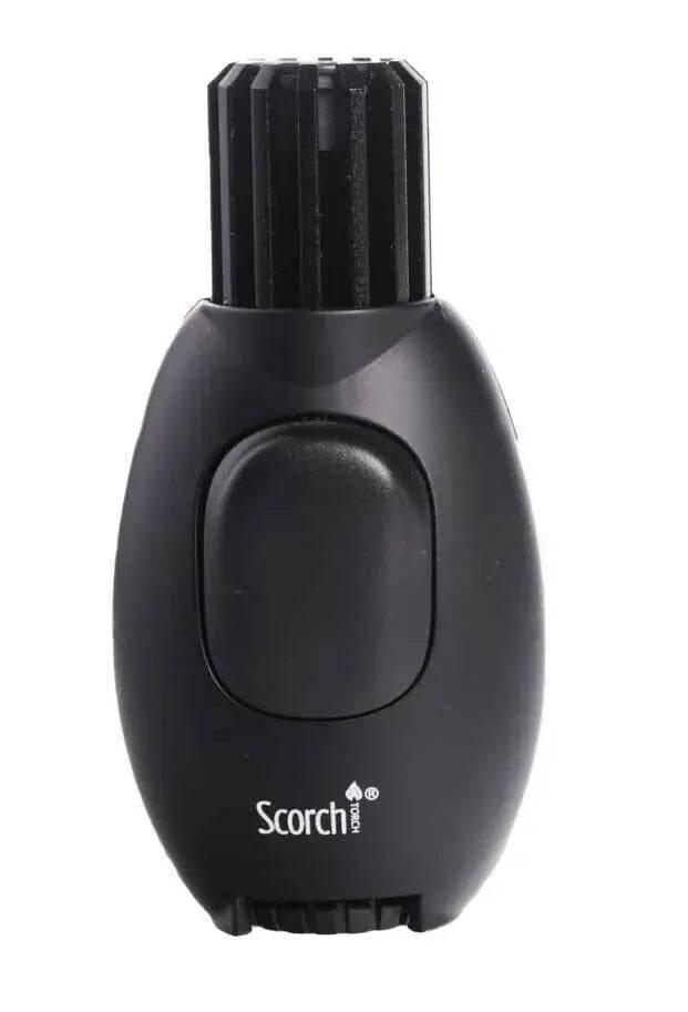 Single Flame Modern Button Butane Refillable Scorch Torch Lighter - SmokeMEGA