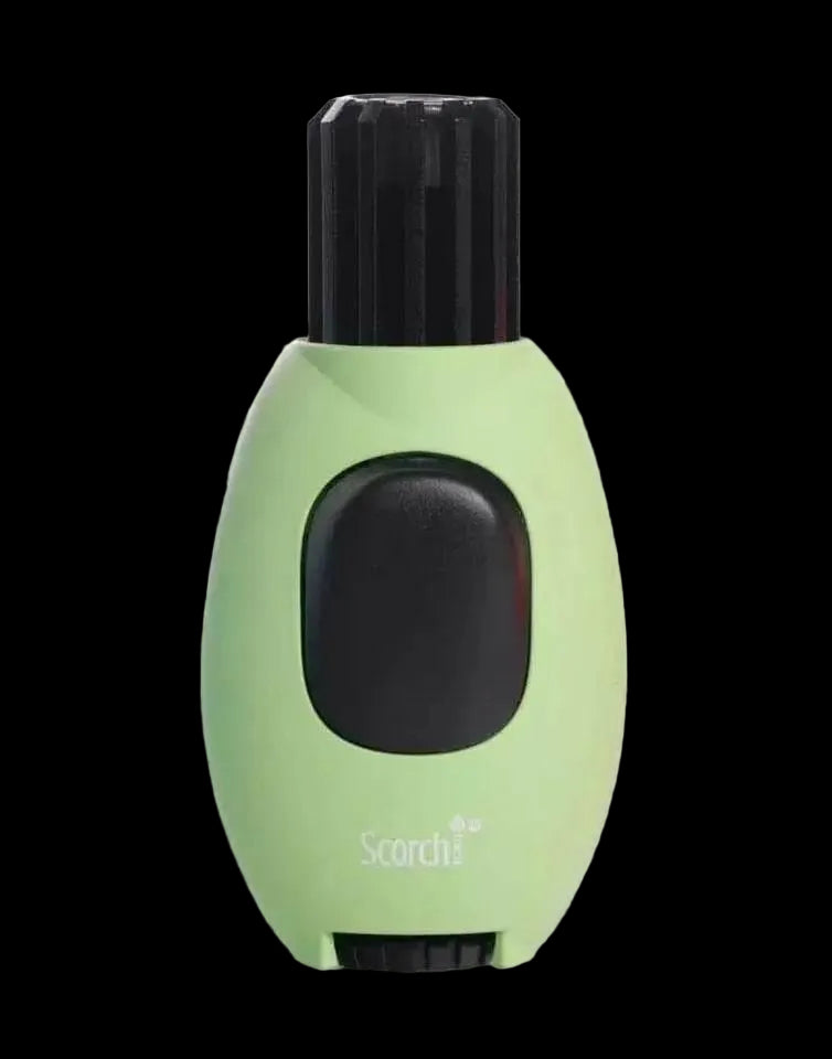 Single Flame Modern Button Butane Refillable Scorch Torch Lighter - SmokeMEGA