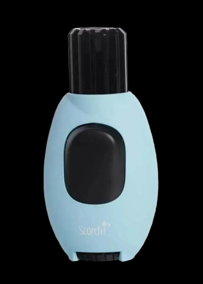 Single Flame Modern Button Butane Refillable Scorch Torch Lighter - SmokeMEGA